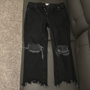 Free People Baggy Distressed Jean
